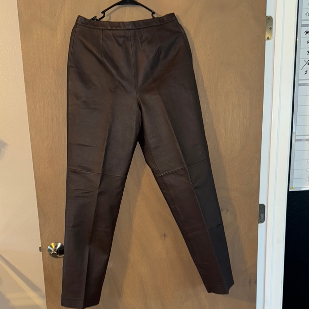 Sophisticated Brown Trousers Tailored Slim Fit